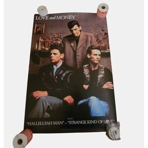 Love and Money 24x36 Promo Poster Strange Kind of Love Halleluiah Man 1980s VTG